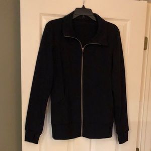 Black LULULEMON Zip Up Jacket/Sweatshirt